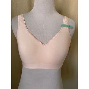 Pink Comfort Flex Fit No Wire Full Coverage Bra - Small